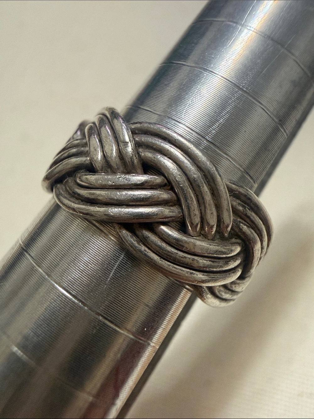 Sterling Silver 925 Mexico Knot Band Ring size 6.25